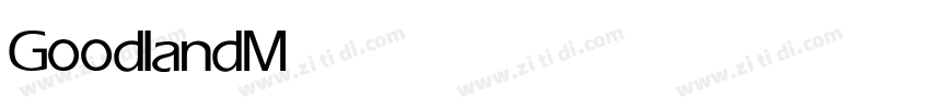 Goodland Medium字体转换